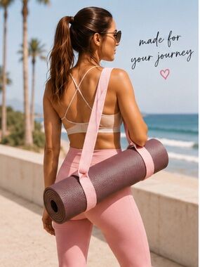 Caligirl Pink Yoga, Lightweight Carrying Strap Adjustable, new